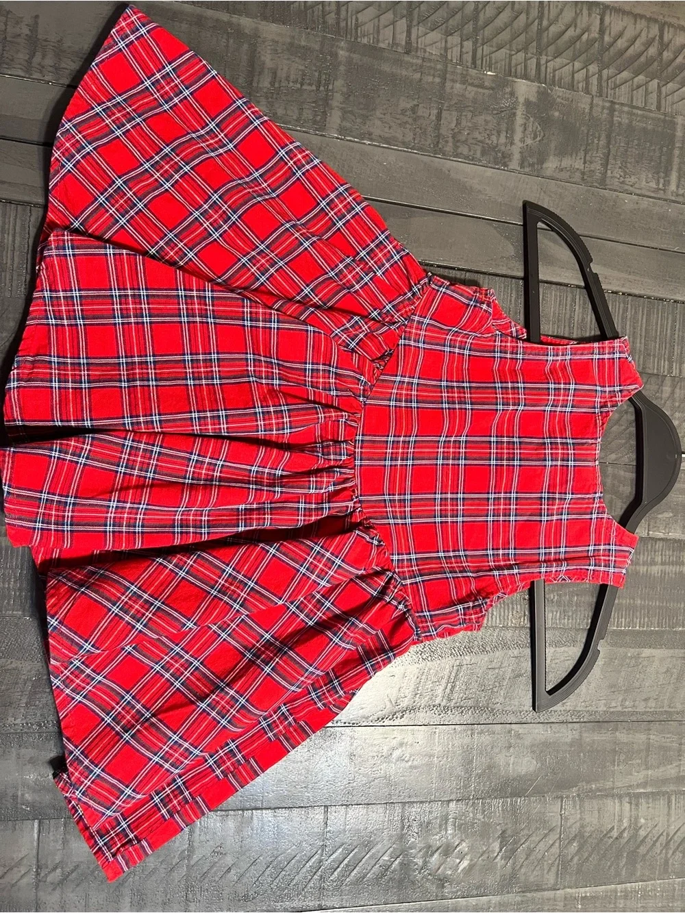 OshKosh B'gosh Red Navy Plaid Dress